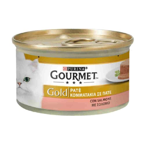 PATE' GOURMET GOLD PER GATTO CON SALMONE 85 GR - PURINA