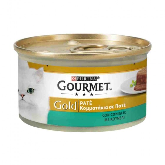 PATE' GOURMET GOLD PER GATTO CON CONIGLIO 85 GR - PURINA