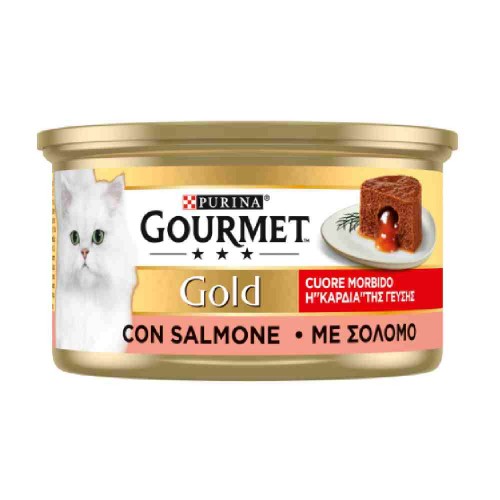 CUORE MORBIDO GOURMET GOLD PER GATTO CON SALMONE 85 GR - PURINA