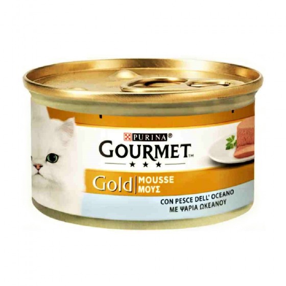 MOUSSE GOURMET GOLD PER GATTO CON PESCE DELL'OCEANO 85 GR - PURINA