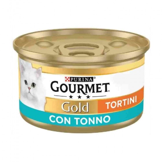 TORTINO GOURMET GOLD PER GATTO CON TONNO 85 GR - PURINA