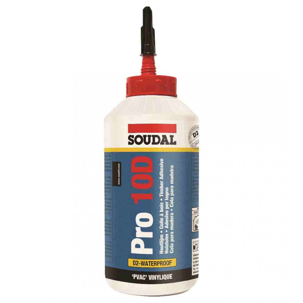 COLLA VINILICA PRO10D D2 PER LEGNO 750 GR - SOUDAL COLLA VINILICA PRO10D D2 PER LEGNO 750 GR - SOUDAL