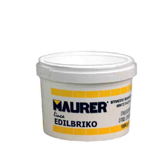 STUCCO IN PASTA EDILBRIKO COLORE BIANCO 500 GR - MAURER