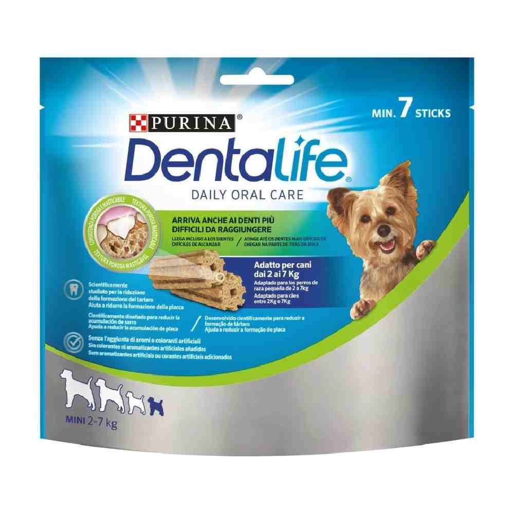 SNACK IGIENE ORALE PER CANE CON POLLO TAGLIA MINI 7 STICKS -  DENTALIFE