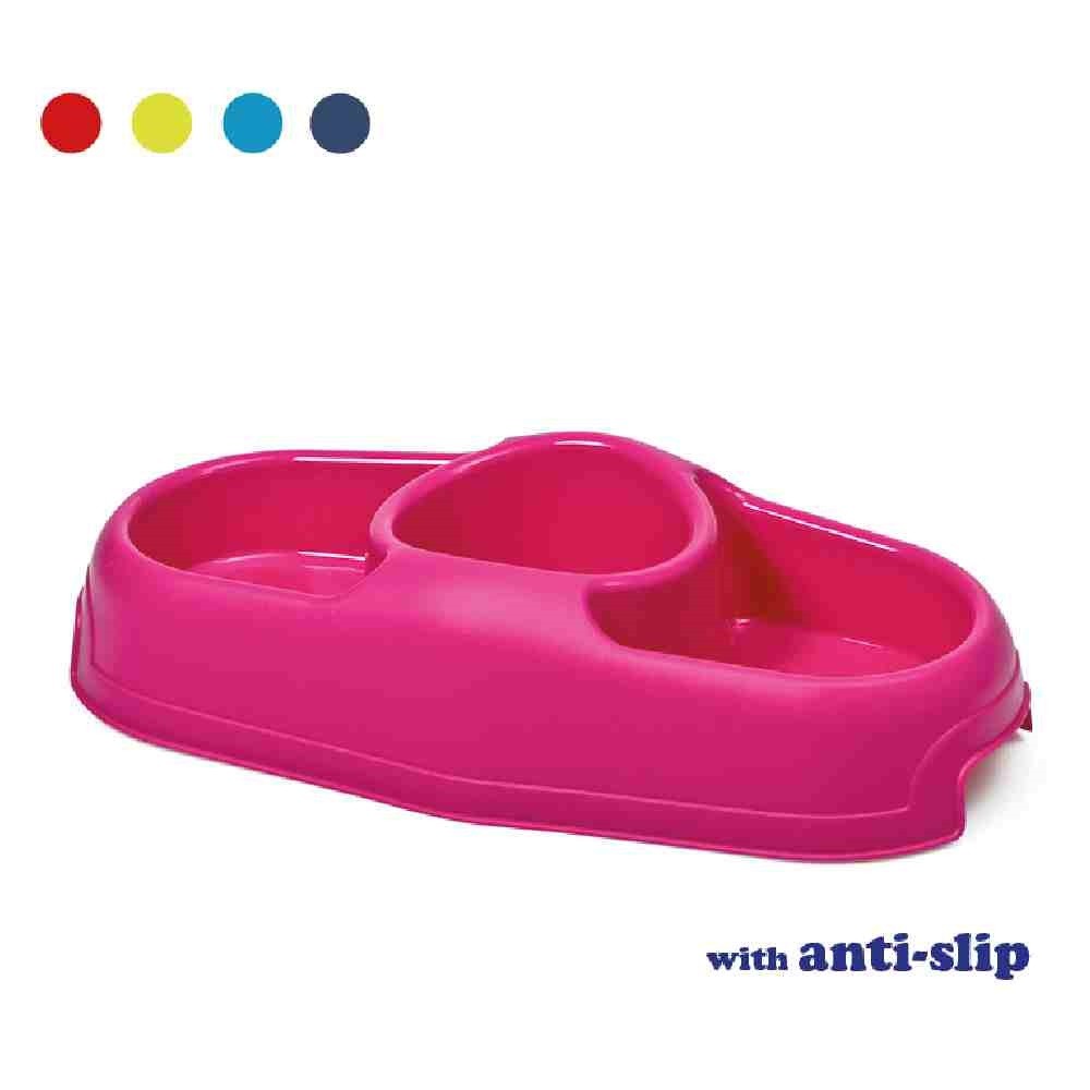 CIOTOLA "TRIS" PER ANIMALI CON ANTISCIVOLO - GEORPLAST