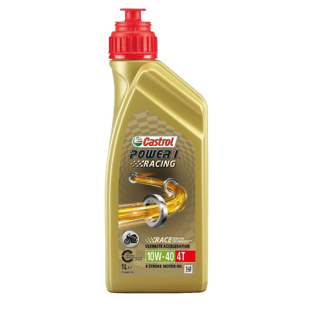 OLIO LUBRIFICANTE POWER 1 4T 10W - 40  PER MOTO 1 LT - CASTROL
