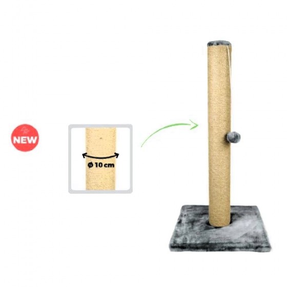 TIRAGRAFFI "ORLANDO" COLORE GRIGIO/BEIGE CM 40 X 40 X 80 H  - LEOPET