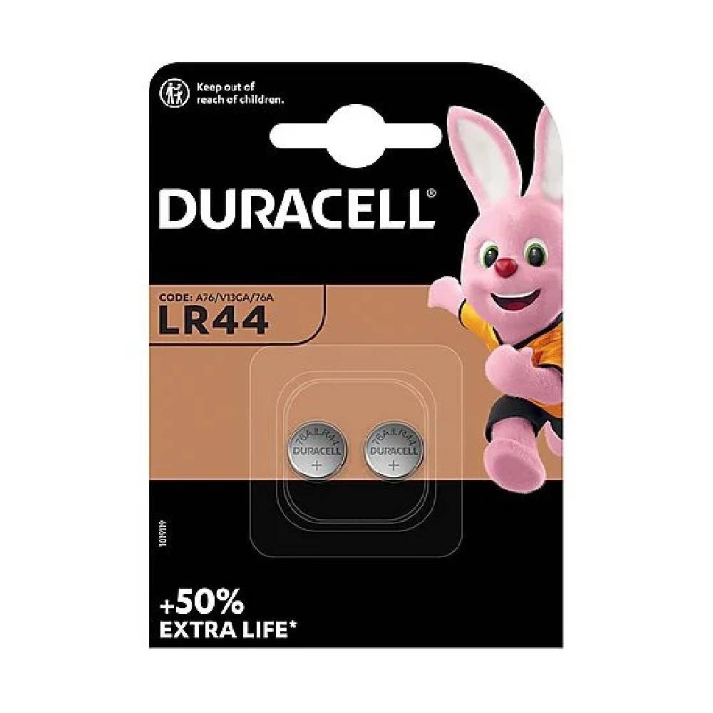 BATTERIE A BOTTONE ALCALINE LR 44 BL. 2 PZ - DURACELL