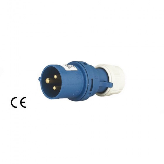 SPINA DRITTA INDUSTRIALE 2PT+T 16A CEE IP44 - MAURER
