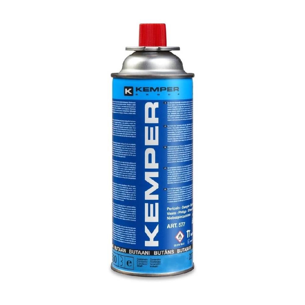 CARTUCCIA GAS BUTANO CON VALVOLA 220 GR - KEMPER