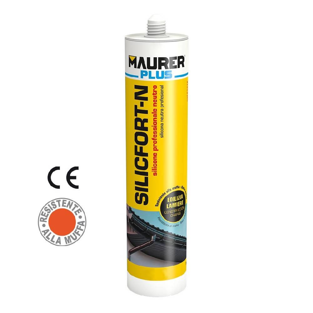 SILICONE NEUTRO SILICFORT-N GRIGIO 310 ML - MAURER PLUS SILICONE NEUTRO SILICFORT-N GRIGIO 310 ML - MAURER PLUS