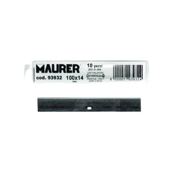 LAME PER RASCHIETTO PROFESSIONALE 100 X 14 MM 10 PZ - MAURER