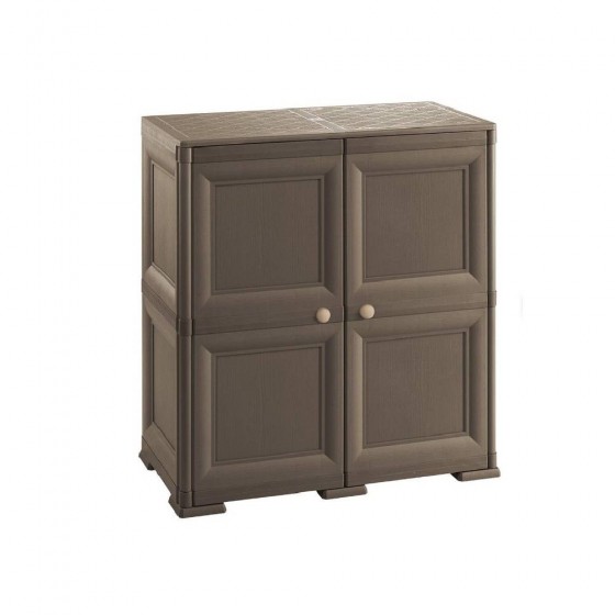 ARMADIO MODELLO OMNIMODUS 2 MODULI COLORE MARRONE - TONTARELLI