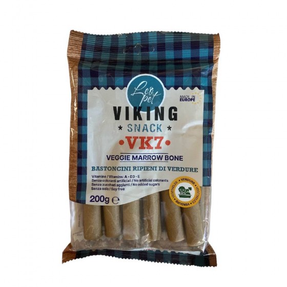 SNACK BASTONCINI RIPIENI DI VERDURE PER CANI ADULTI 200 GR - VIKING