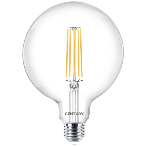 LAMPADA LED INCANTO GLOBO G125 CON FILAMENTO E27 16 W 2300 LM 4000 K LUCE NATURALE - CENTURY
