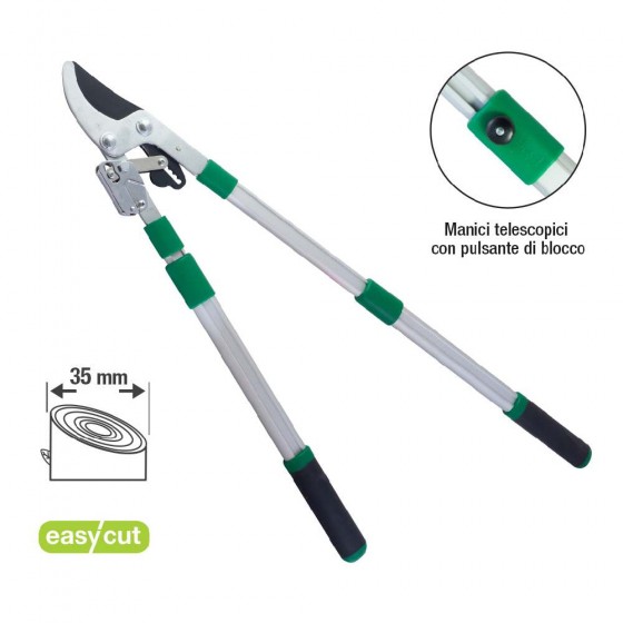 TAGLIARAMI TELESCOPICO CON TAGLIO PASSANTE A CRICCO 700÷1015MM