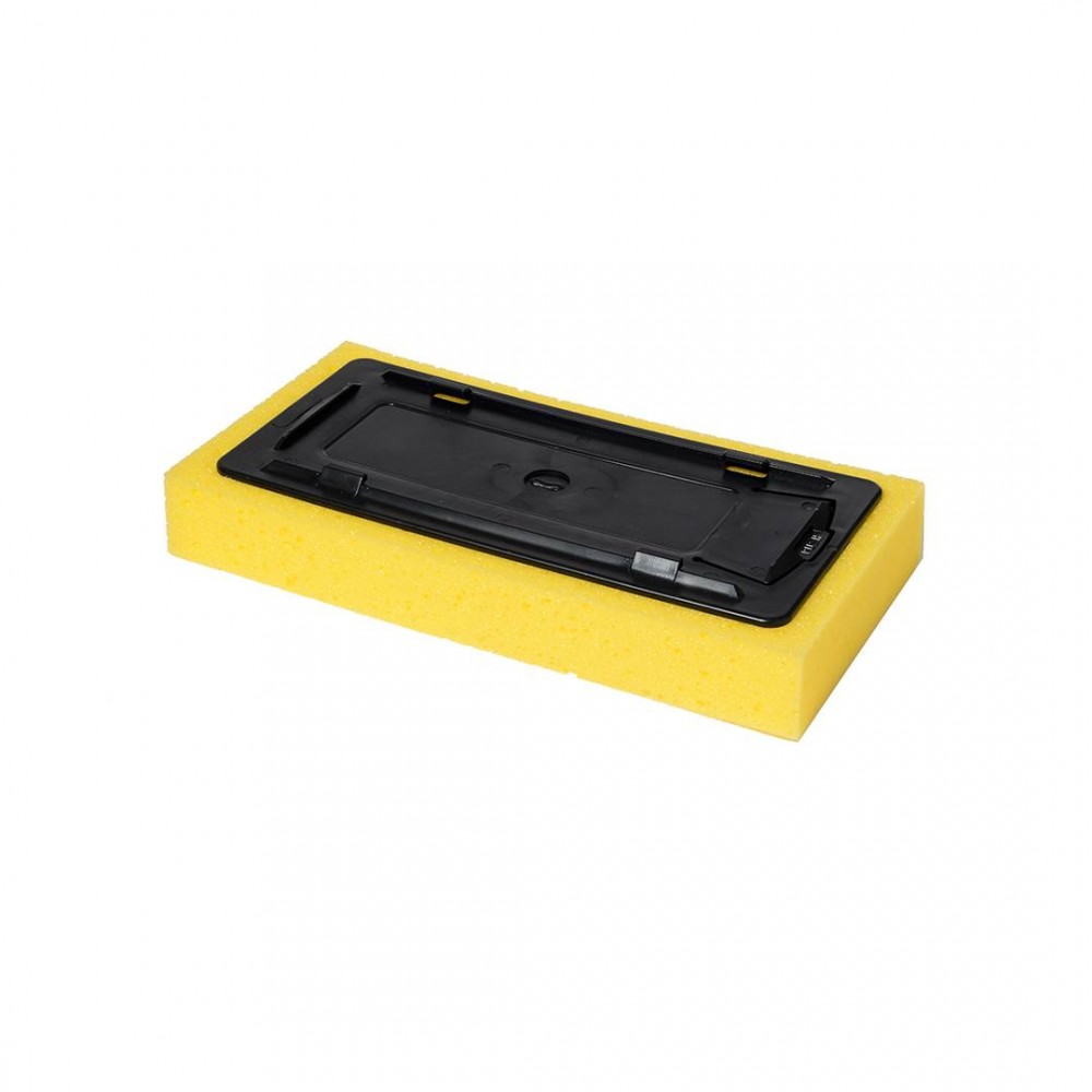 BASE GOMMA INTERCAMBIABILE PER FRATTONE SPUGNA GIALLA SPESSORE 40MM 290X150MM - MAURER BASE GOMMA INTERCAMBIABILE PER FRATTONE SPUGNA GIALLA SPESSORE 40MM 290X150MM - MAURER