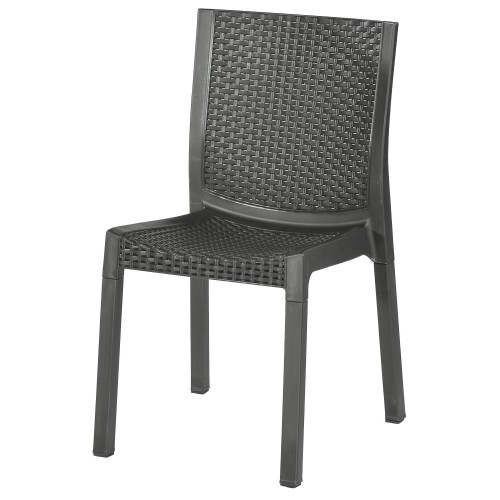 SEDIA RESINA EFFETTO RATTAN...