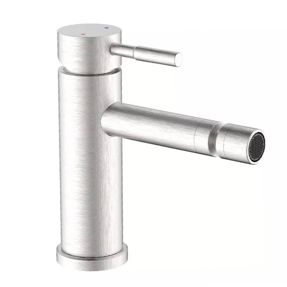 MISCELATORE BIDET IN ACCIAIO SPAZZOLATO SERIE "ANTEA"