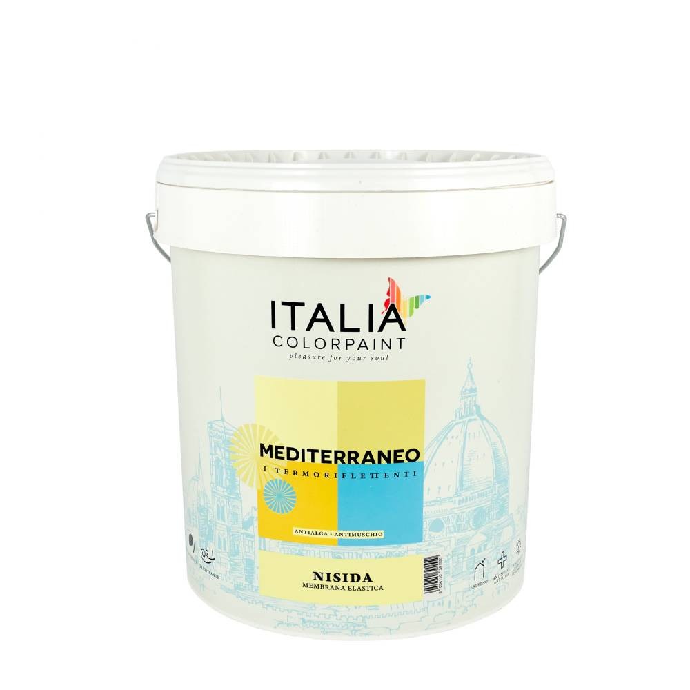 MEMBRANA ELASTICA TERMORIFLETTENTE IMPERMEABILIZZANTE "NISIDA" 13 LT MEMBRANA ELASTICA TERMORIFLETTENTE IMPERMEABILIZZANTE "NISIDA" 13 LT