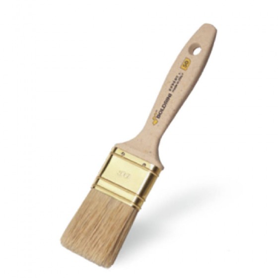 PENNELLO MODELLO EXPERT S. 50 CON SETOLE BIONDE E MANICO IN PASTA DI LEGNO - 50 MM - BOLDRINI