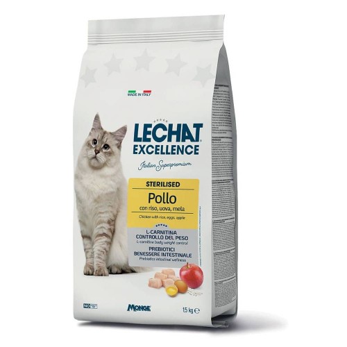 CROCCHETTE GATTO LECHAT EXCELLENCE STERILISED CON POLLO 1,5 KG - MONGE