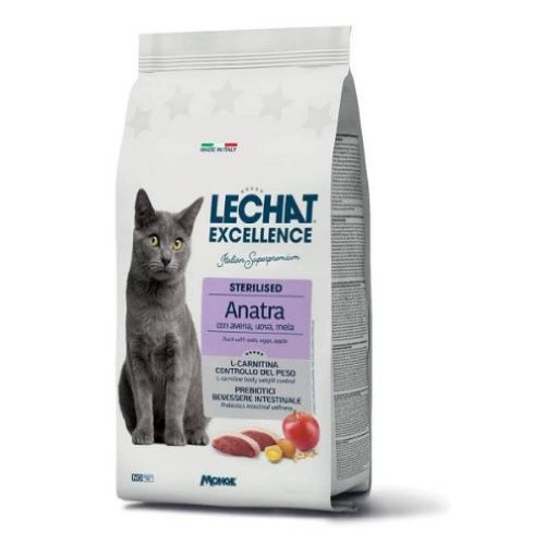 CROCCHETTE GATTO LECHAT EXCELLENCE STERILISED CON ANATRA 1,5 KG - MONGE