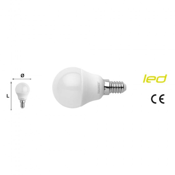 LAMPADA LED GLOBO MINI E14 4,5W 470LM 6500K LUCE BIANCHISSIMA - MAURER