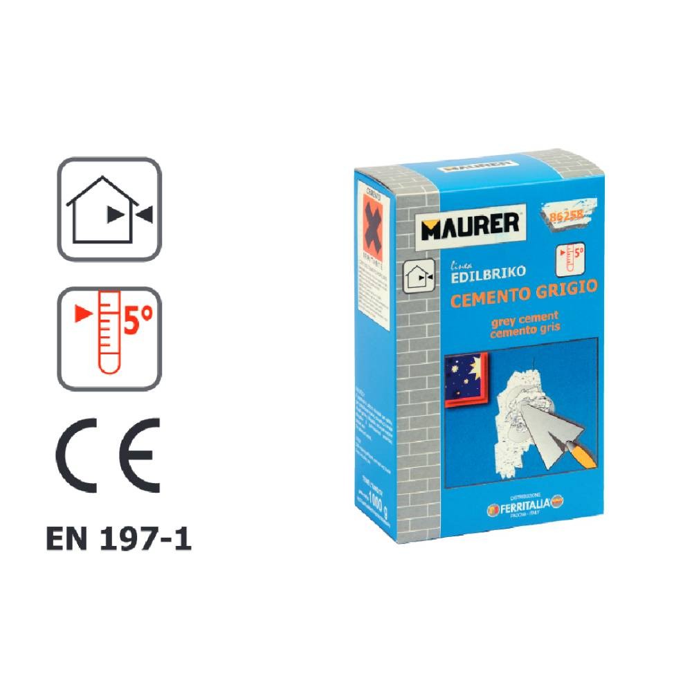 CEMENTO GRIGIO 5KG - MAURER CEMENTO GRIGIO 5KG - MAURER