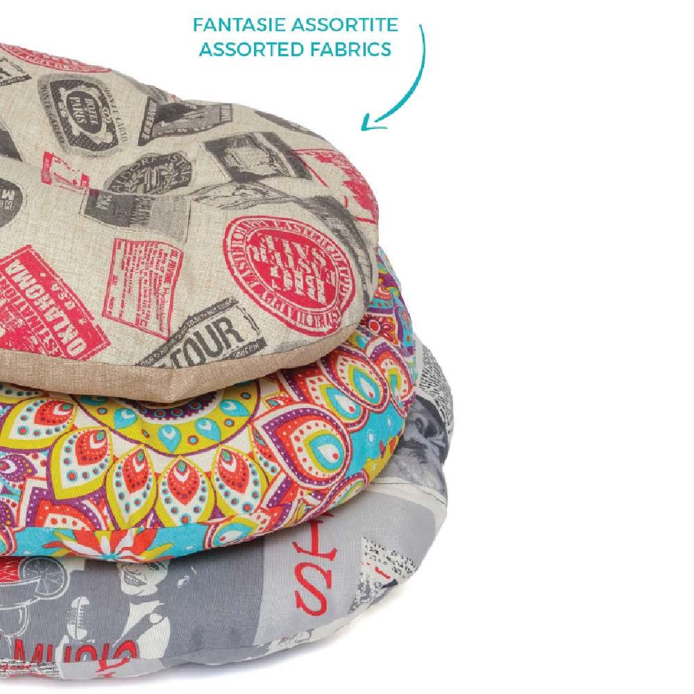 CUSCINO NETTUNO PER CANE COLORE FANTASIE ASSORTITE 60 X 40 CM - LEOPET