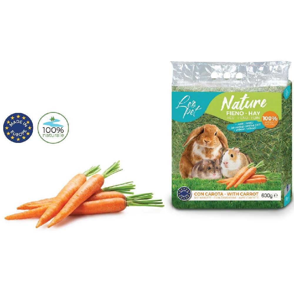 FIENO NATURE PER RODITORI AROMATIZZATO ALLA
CAROTA 600 GR - LEOPET FIENO NATURE PER RODITORI AROMATIZZATO ALLA
CAROTA 600 GR - LEOPET