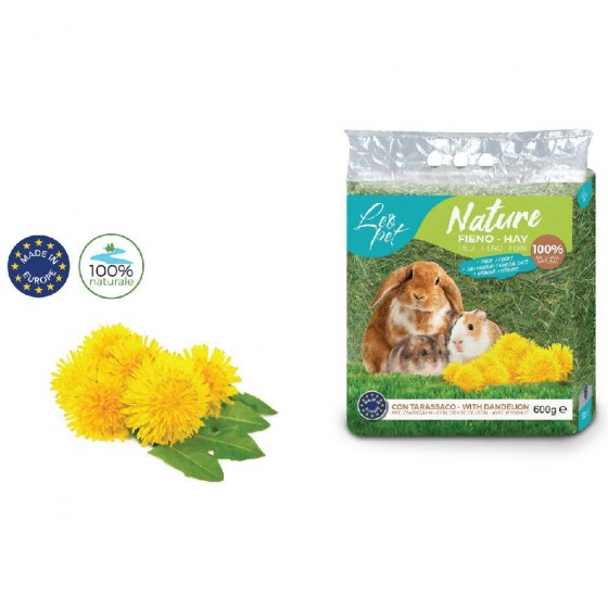 FIENO NATURE PER RODITORI AROMATIZZATO AL
TARASSACO 600 GR- LEOPET