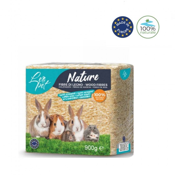 LETTIERA IN FIBRA  DI LEGNO 100% NATURALE 900 GR - 15 LT - LEOPET
