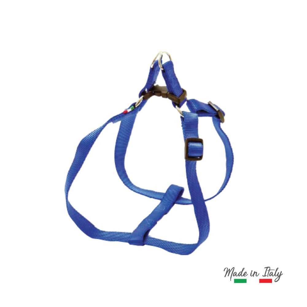 PETTORINA "FLASH" REGOLABILE IN NYLON PER CANE SPESSORE 25 MM COLORE BLU - LEOPET