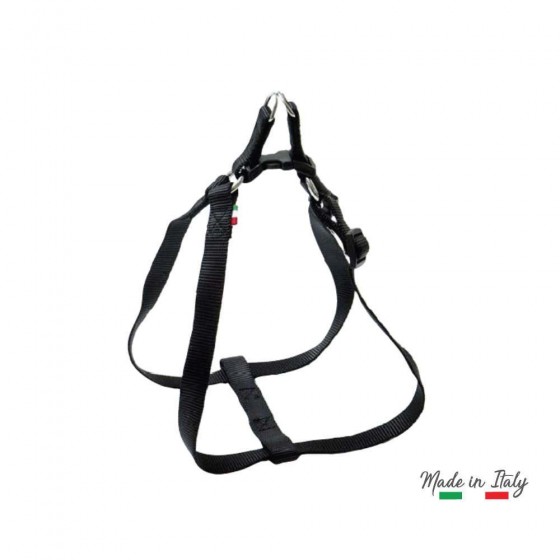 PETTORINA "FLASH" REGOLABILE IN NYLON PER CANE SPESSORE 25 MM COLORE NERO - LEOPET