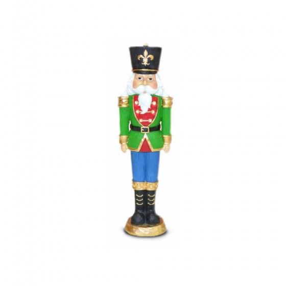 SOLDATINO SCHIACCIANOCI COLORI ASSORTITI CON LED 46 CM